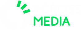 9 Cross Media White Logo